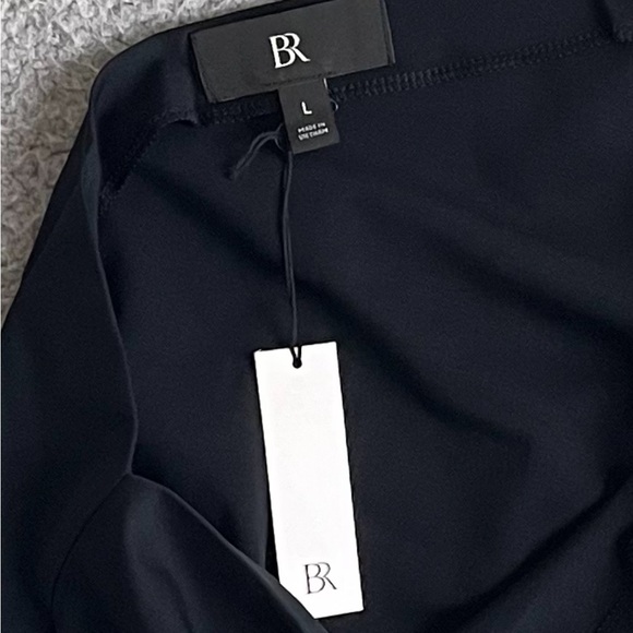 Banana Republic Cotton-Modal One-Sleeve Top Black Size M / L / XL Long Sleeve - Picture 8 of 12